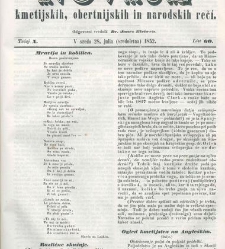 Kmetijske in rokodelske novize(1852) document 509227