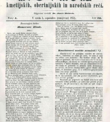 Kmetijske in rokodelske novize(1852) document 509263