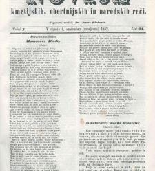 Kmetijske in rokodelske novize(1852) document 509267