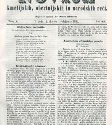 Kmetijske in rokodelske novize(1852) document 509307