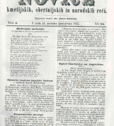 Kmetijske in rokodelske novize(1852) document 509355