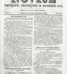 Kmetijske in rokodelske novize(1852) document 509359