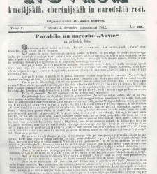 Kmetijske in rokodelske novize(1852) document 509367