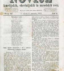 Kmetijske in rokodelske novize(1853) document 509383