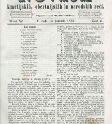 Kmetijske in rokodelske novize(1853) document 509387