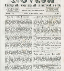 Kmetijske in rokodelske novize(1853) document 509439