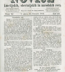 Kmetijske in rokodelske novize(1853) document 509451