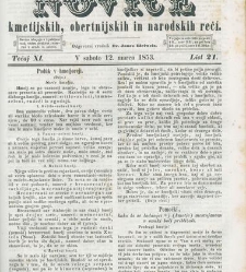 Kmetijske in rokodelske novize(1853) document 509475