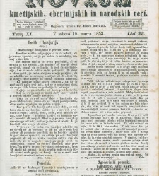 Kmetijske in rokodelske novize(1853) document 509483