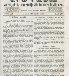 Kmetijske in rokodelske novize(1853) document 509517