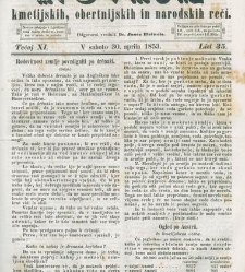 Kmetijske in rokodelske novize(1853) document 509529