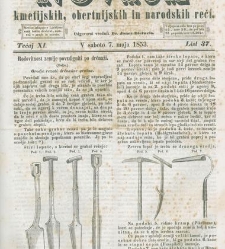 Kmetijske in rokodelske novize(1853) document 509537