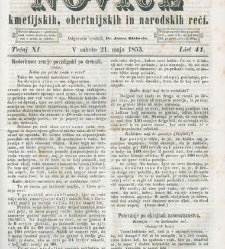 Kmetijske in rokodelske novize(1853) document 509553