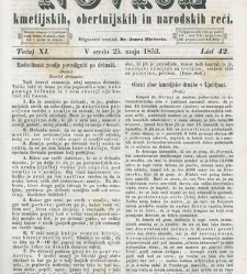 Kmetijske in rokodelske novize(1853) document 509557