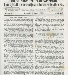 Kmetijske in rokodelske novize(1853) document 509566