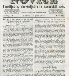 Kmetijske in rokodelske novize(1853) document 509586