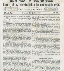 Kmetijske in rokodelske novize(1853) document 509610