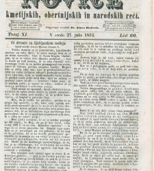 Kmetijske in rokodelske novize(1853) document 509626