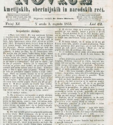 Kmetijske in rokodelske novize(1853) document 509634