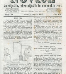 Kmetijske in rokodelske novize(1853) document 509638