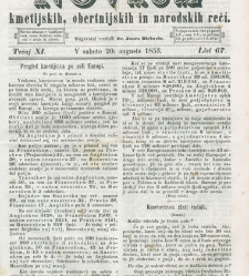 Kmetijske in rokodelske novize(1853) document 509654