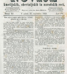 Kmetijske in rokodelske novize(1853) document 509686