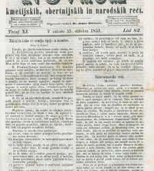 Kmetijske in rokodelske novize(1853) document 509718