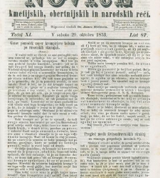 Kmetijske in rokodelske novize(1853) document 509734