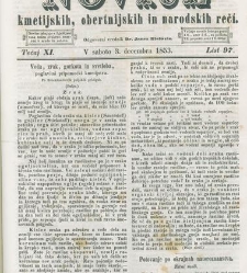 Kmetijske in rokodelske novize(1853) document 509774