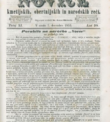 Kmetijske in rokodelske novize(1853) document 509778