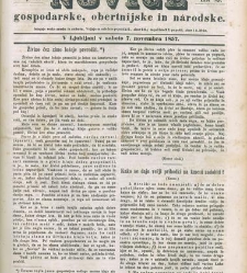 Kmetijske in rokodelske novize(1857) document 511354