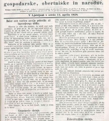 Kmetijske in rokodelske novize(1858) document 511502