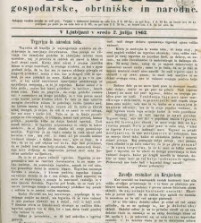 Kmetijske in rokodelske novize(1862) document 513242