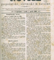 Kmetijske in rokodelske novize(1863) document 513560