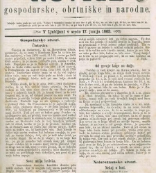 Kmetijske in rokodelske novize(1863) document 513648