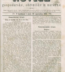 Kmetijske in rokodelske novize(1863) document 513774