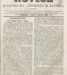 Kmetijske in rokodelske novize(1863) document 513782