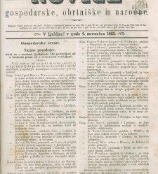 Kmetijske in rokodelske novize(1863) document 513814