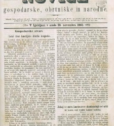 Kmetijske in rokodelske novize(1863) document 513838