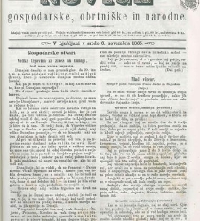 Kmetijske in rokodelske novize(1865) document 514666