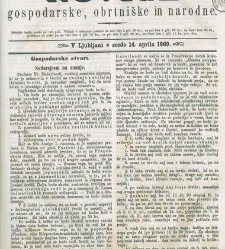 Kmetijske in rokodelske novize(1869) document 516125