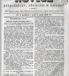 Kmetijske in rokodelske novize(1870) document 516551