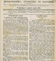 Kmetijske in rokodelske novize(1871) document 516965