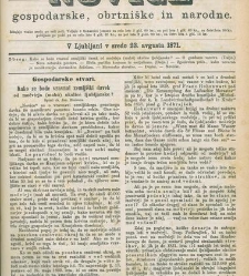 Kmetijske in rokodelske novize(1871) document 517129