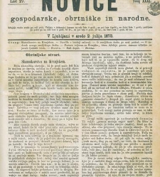 Kmetijske in rokodelske novize(1873) document 517897