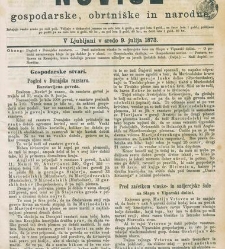 Kmetijske in rokodelske novize(1873) document 517907