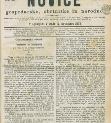 Kmetijske in rokodelske novize(1873) document 518055