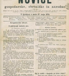 Kmetijske in rokodelske novize(1874) document 518275