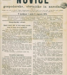 Kmetijske in rokodelske novize(1874) document 518355