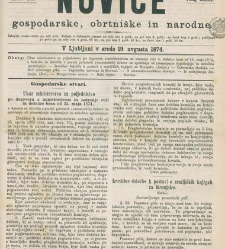 Kmetijske in rokodelske novize(1874) document 518371